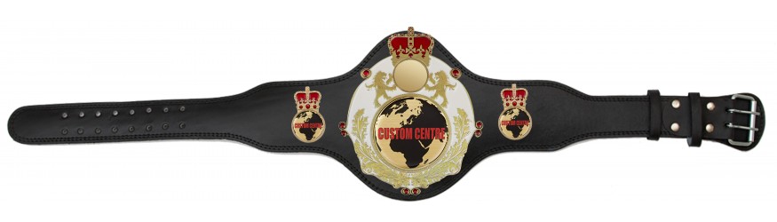 QUEENSBURY PLT LEATHER CUSTOM CHAMPIONSHIP BELT - PLTQUEEN/W/G/CUSTOM - AVAILABLE IN 4 COLOURS